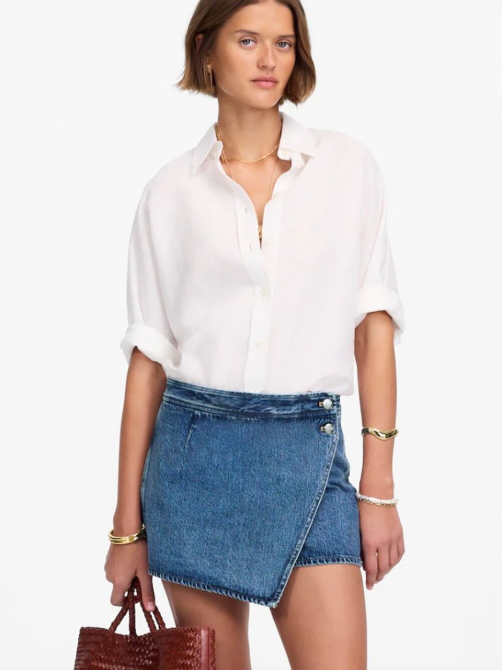 Madewell Denim Micro Mini Skort in Northam Wash NWT